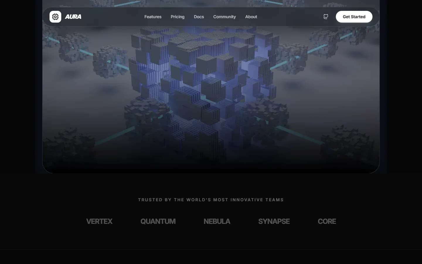 Aura — AI SaaS Landing Page — screenshot 3