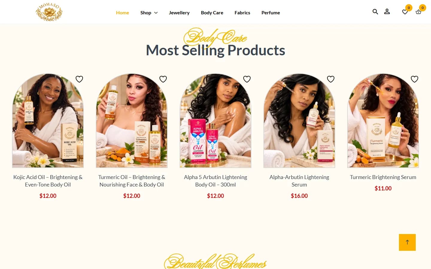 MOMASO — Beauty, Jewellery & Fabrics Online Store — screenshot 1