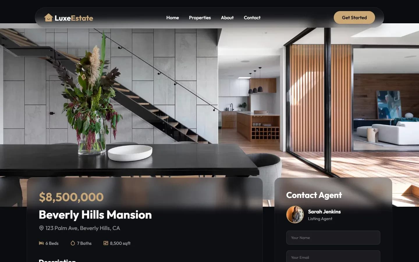 LuxeEstate — Luxury Real Estate Website — screenshot 3