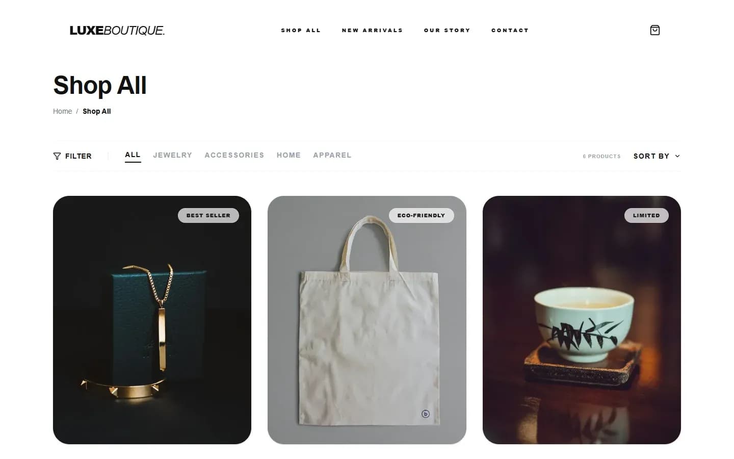 LuxeBoutique — Online Shop for Instagram Sellers — screenshot 1