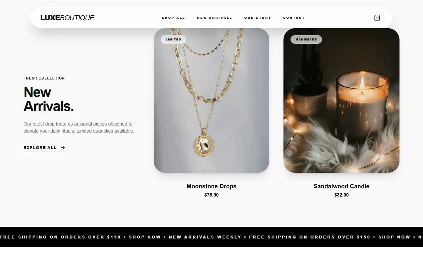 LuxeBoutique — Online Shop for Instagram Sellers — screenshot 3