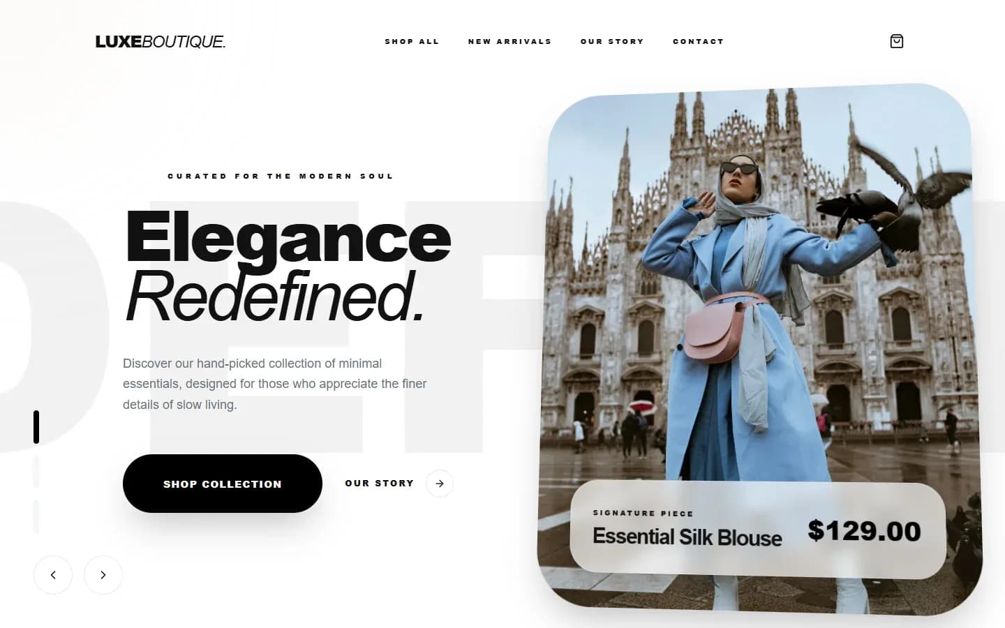 LuxeBoutique — Online Shop for Instagram Sellers — screenshot